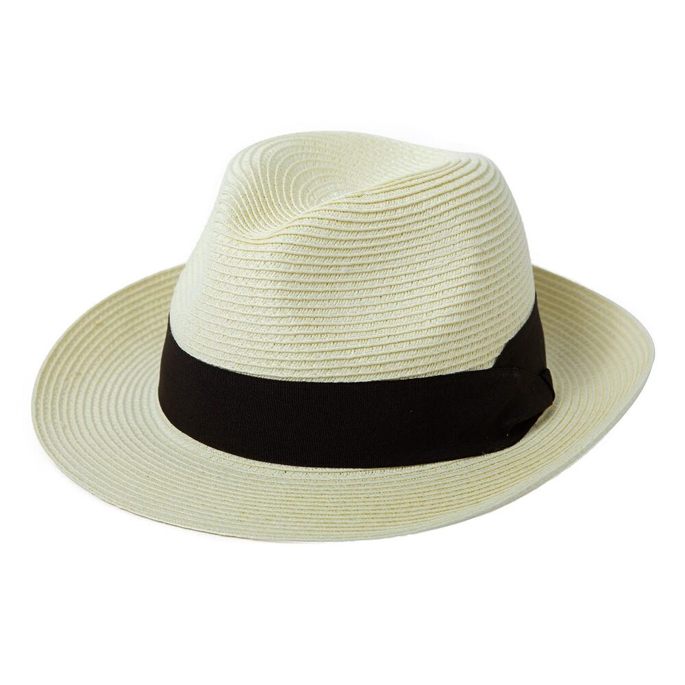 8884 Summer Beach Straw Fedora Hats Panama Mid Brim Trilby Dress Derby Sun